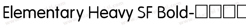 Elementary Heavy SF Bold字体转换